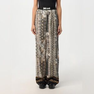 Just Cavalli Animal Print Satin Pants sz 4 new w tags